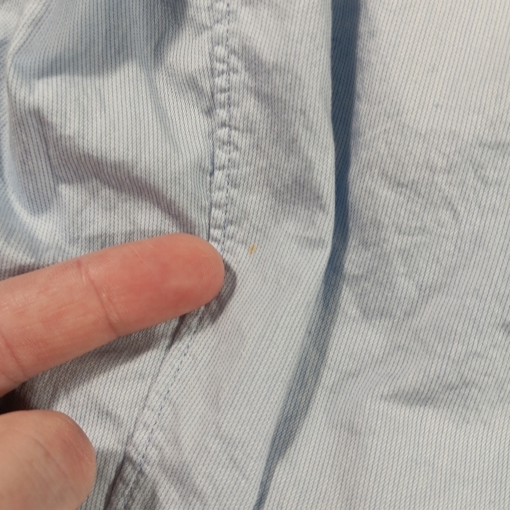 John Varvatos Shirt Mens 16.5 34/35 Blue Long Sleeve Button Up Office Buisness - Picture 4 of 13